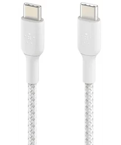 Alternative view of BELKIN Câble USB-C 1 m Blanc 2 pièces (CAB004BT1MWH2PK)