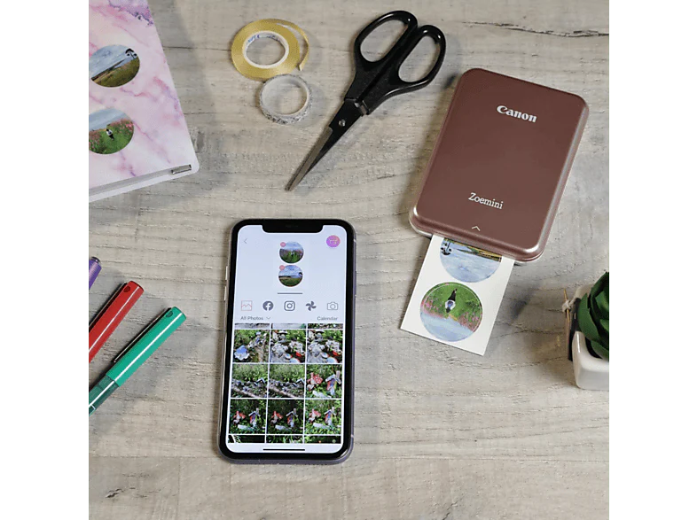 CANON Pack 20 feuilles d'autocollants ronds prédécoupés 33 mm ZINK (4967C003AA) - Image 5