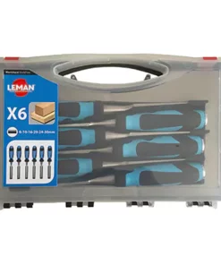 Coffret de 6 ciseaux à bois LEMAN 780.500.06