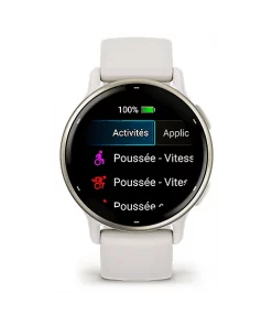 Alternative view of GARMIN Smartwatch Vivoactive 5 Ivory Cream Gold (010-02862-11)