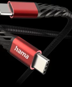 Alternative view of HAMA Câble de chargement USB-C vers USB-C Noir (00201542) Câble de chargement 1,5 m Noir