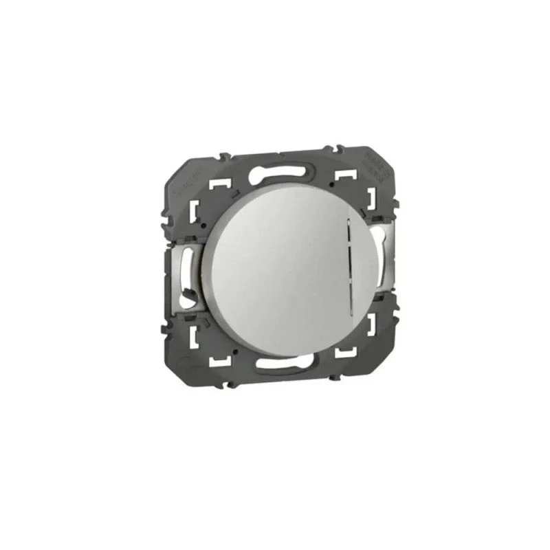 Interrupteur avec voyant témoin LEGRAND Dooxie 10AX aluminium - Image 2