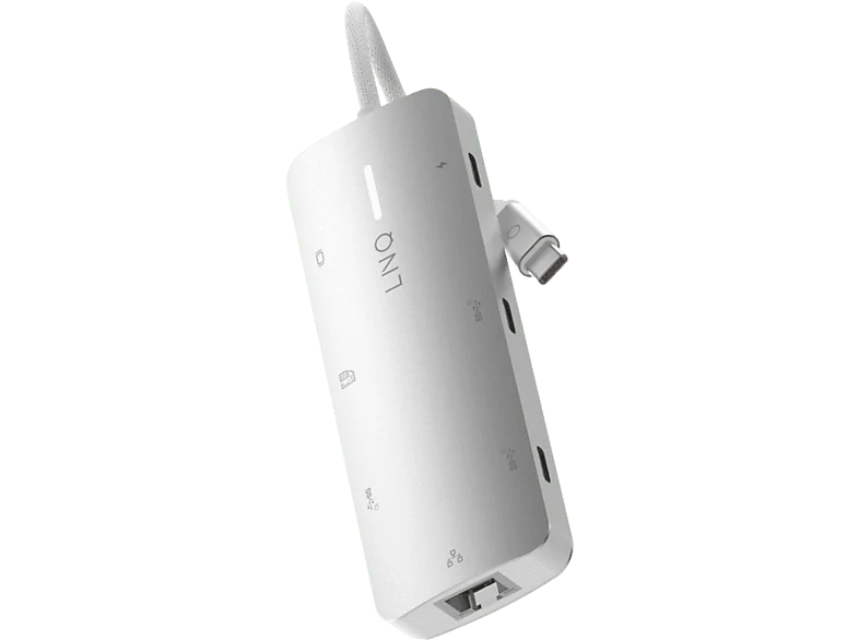 LINQ Multiport Hub 8-in-1 Pro USB-C 622720 Argenté