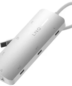 Alternative view of LINQ Multiport Hub 8-in-1 Pro USB-C 622720 Argenté