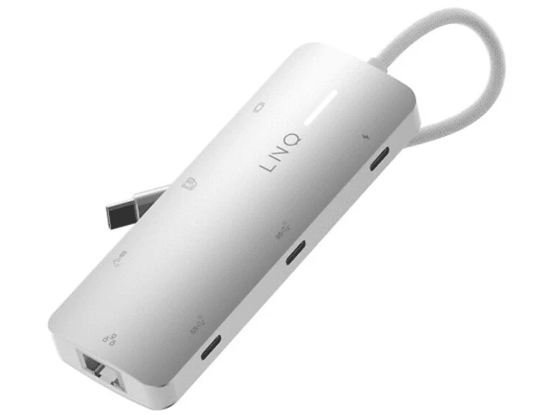 LINQ Multiport Hub 8-in-1 Pro USB-C 622720 Argenté - Image 2