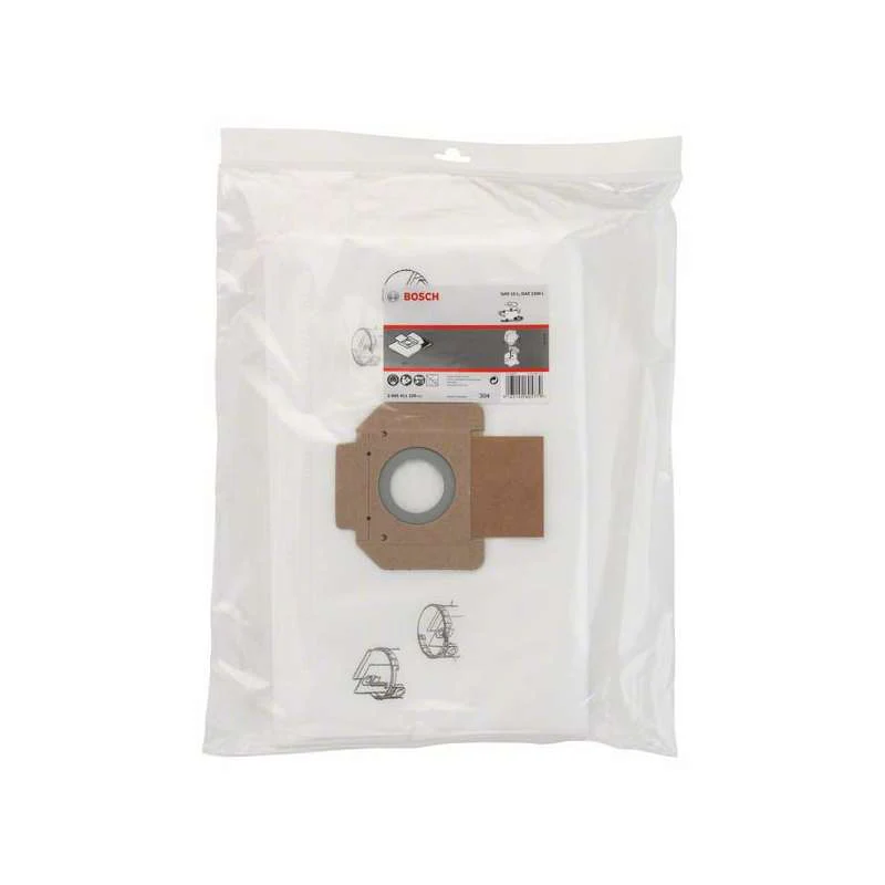 Lot de 5 Sachets en non-tissé pour Aspirateur BOSCH GAS 15 et GAS 20 L SFC Professional