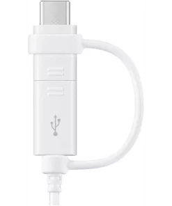 Alternative view of SAMSUNG Câble USB-A - microUSB - USB-C 1.5 m Blanc (EP-DG930DWEGWW)