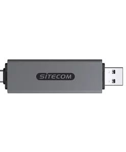 Alternative view of SITECOM Lecteur de carte USB-A / USB-C avec port USB Argenté / Noir (MD-1012 )