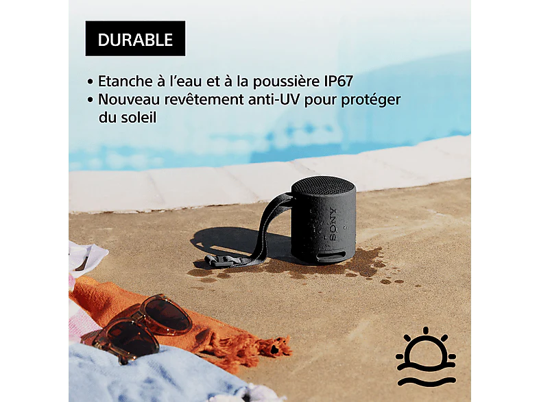 SONY SRSXB100B.CE7 - Enceinte portable Noir - Image 8