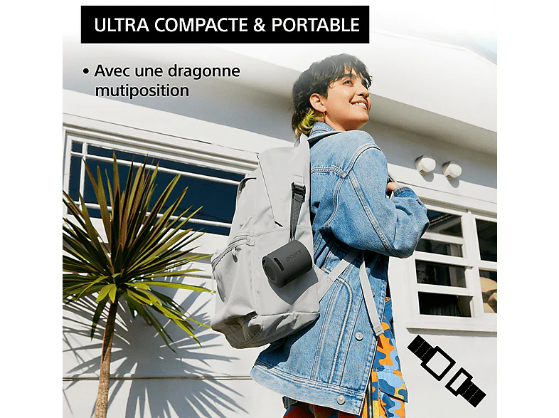 SONY SRSXB100B.CE7 - Enceinte portable Noir - Image 6